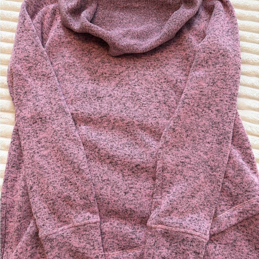 Cozy Pink Cowl Neck Sweater